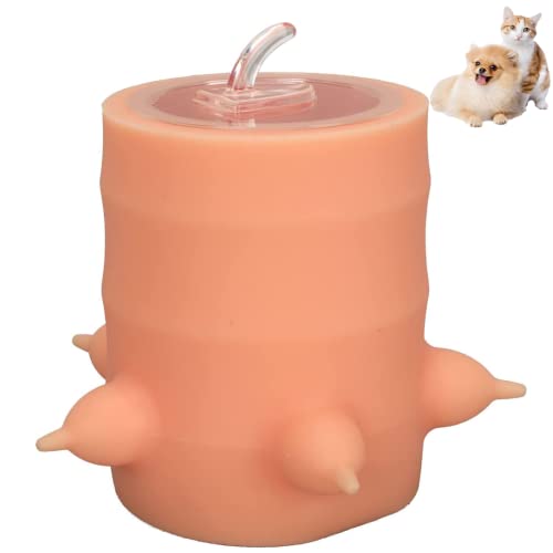 ZWEBY Puppy Nipple Feeder, Pet Milk Bowl Silicone Multiple Nipples Easy to Clean Soft 400ml für Outdoor, Kätzchen, Welpen, Kaninchen von ZWEBY