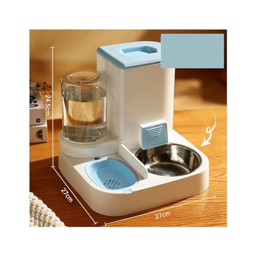 Wasserspender for Haustiere, großes Fassungsvermögen, Trocken- und Nasstrennung, automatischer Wasserspender, Wasser- und Futterspender, integrierter Futterautomat, Wasserspender for Katzen und Hunde, von ZWHHW