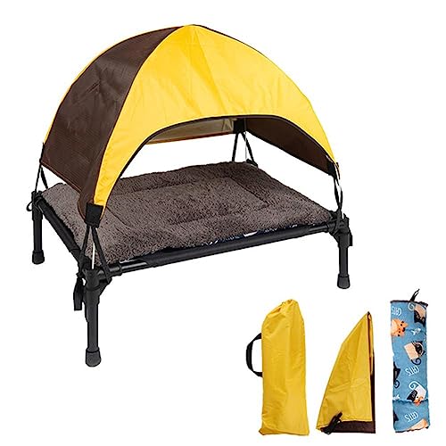 Outdoor Erhöhte Hundebett Faltbare Erhöhte Hundebett Mit Abnehmbarem Baldachin Schatten Für Camping Atmungsaktive Hund Tragetasche Bett Zelt von ZXCVWWE