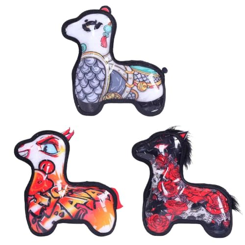 ZXCVWWE Unzerstörbares Hundespielzeug für aggressive Kauer, unzerstörbar, robust, Alpaka-Hunde, Tierspielzeug, Chewe robust für schwere Designs von ZXCVWWE