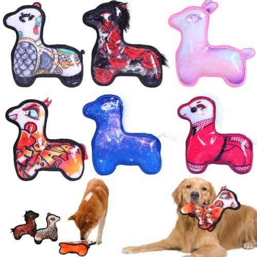 ZXCVWWE Unzerstörbares Hundespielzeug für aggressive Kauer, unzerstörbares robustes Alpaka-Spielzeug, Hunde für schweres, robustes Kauspielzeug von ZXCVWWE