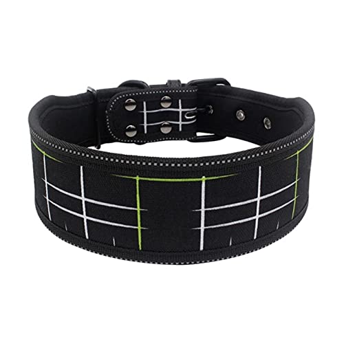 1 Stück Reflektierendes Nylon-Hundehalsband Bedrucktes verstellbares Hundehalsband für mittelgroße Hunde-J,S 30-40cm von ZXDC