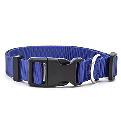 1 Stück Verstellbare Haustierhalsbänder Nylonhalsband Starkes Und Langlebiges Halsband Geeignet Für Kleine Und Mittlere Hunde Und Katzen-Blau, XS 1,0 cm von ZXDC