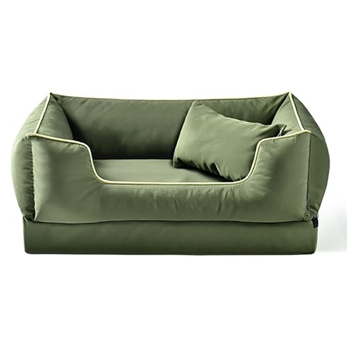 ZXDRYBHD Haustierbetten, Schlafsofa, Katzenbett Flauschig, Waschbares Hundebett, Verdicktes, Warmes, Rutschfestes Haustierbett(Green,Large) von ZXDRYBHD