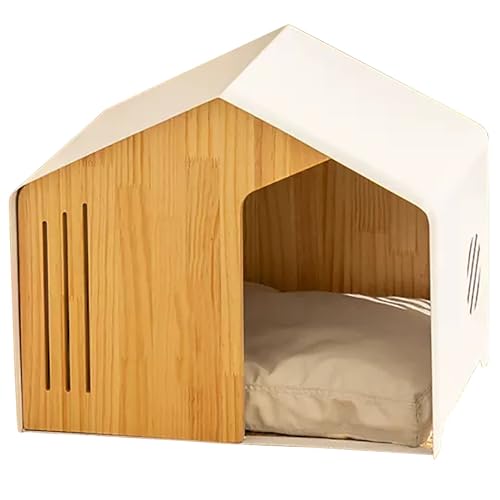 ZXDRYBHD Tierunterschlupf, Hundehütte, Katzenhütte, mit Belüftungsöffnungen, Kfür kleine Hunde oder Katzen, Ideal für Hunde und Katzen(White) von ZXDRYBHD