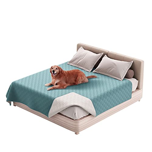 ZYBSLCSY Vollständig Wasserdicht Polyester Hundebett Orthopädisches Weich Hundebett Katzenbett Hundedecke Hundesofa Anti-Rutsch Hundematratze (76×126 cm,Graublau) von ZYBSLCSY