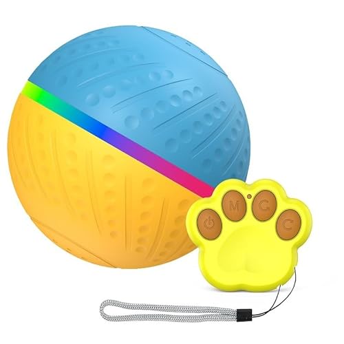 ZYDZ Interaktives Hundespielzeug mit Fernbedienung, Jolly Ball mit zwei Modi, Auslöseaktivierung und automatischer Hindernisvermeidung, wasserdichtes und sicheres Design (Stil 3) von ZYDZ