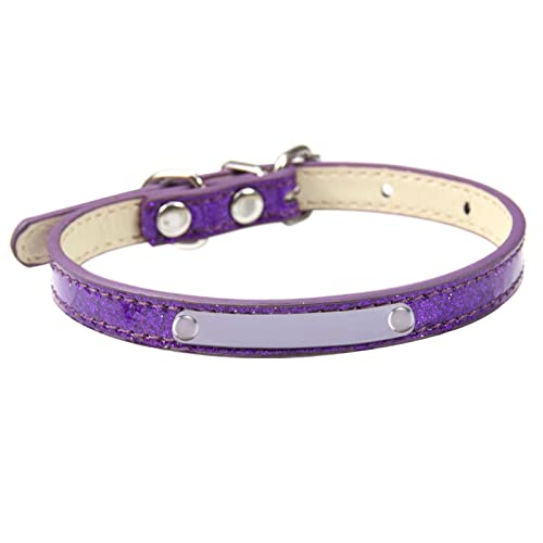 ZYKEJJDDAK Verstellbares Katzenhalsband für Welpen, Katzenhalsband mit Namensschild, mehrere Größen, bequem, weiches PU-Leder ZYKEJJDDAK Verstellbares Katzenhalsband für Welpen, Katzenhalsband mit Namensschild, mehrere Größen, bequem, weiches PU-Leder von ZYKEJJDDAK