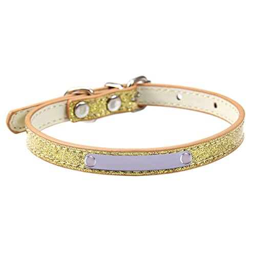 ZYKEJJDDAK Verstellbares Katzenhalsband für Welpen, Katzenhalsband mit Namensschild, mehrere Größen, bequem, weiches PU-Leder ZYKEJJDDAK Verstellbares Katzenhalsband für Welpen, Katzenhalsband mit Namensschild, mehrere Größen, bequem, weiches PU-Leder von ZYKEJJDDAK