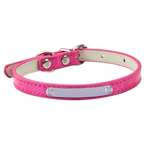 ZYKEJJDDAK Verstellbares Katzenhalsband für Welpen, Katzenhalsband mit Namensschild, mehrere Größen, bequem, weiches PU-Leder ZYKEJJDDAK Verstellbares Katzenhalsband für Welpen, Katzenhalsband mit Namensschild, mehrere Größen, bequem, weiches PU-Leder von ZYKEJJDDAK