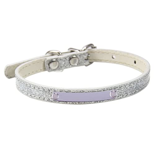 ZYKEJJDDAK Verstellbares Katzenhalsband für Welpen, Katzenhalsband mit Namensschild, mehrere Größen, bequem, weiches PU-Leder ZYKEJJDDAK Verstellbares Katzenhalsband für Welpen, Katzenhalsband mit Namensschild, mehrere Größen, bequem, weiches PU-Leder von ZYKEJJDDAK