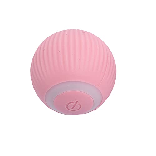 ZYNCUE Elektrischer Katzenball mit LED-Licht, 4 cm automatischer 360° rollender Katzenball Interaktives intelligentes Spielzeug, USB aufladbares elektrisches Katzentrainingsspielzeug, Packung mit 1 von ZYNCUE