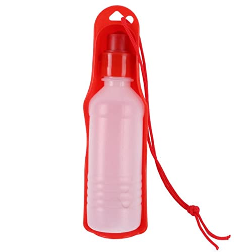 500ml Haustier Dog Water Bottle Outdoor Reise tragbare Haustiere Cap Feed Trinkschüssel Automatische Wasserzufuhr von ZYONG