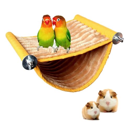 ZYYRSS Vogelnest Haus Warmes Papageienhaus Bett Hängematte Zelt Spielzeug Vogelkäfig Sitzstange Ständer für Papageien Wellensittiche Nymphensittiche Nymphensittiche Lovebird Kakadu Finken Hamster von ZYYRSS