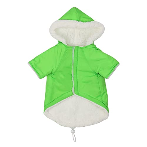 Haustier kleidung herbst und winter verdicken warme hund kleidung winter hund kleidung pet liefert (Color : Green, Größe : M) von ZZZYW