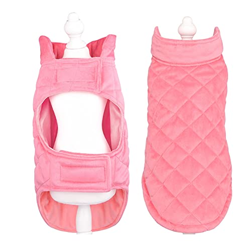 Warme Hundekleidung Weiche Baumwolle Windschutzscheibe Große Hundeweste Geeignet for kleine, mittlere und große Hunde Pet Kleidung (Color : Pink, Größe : 4XL) von ZZZYW