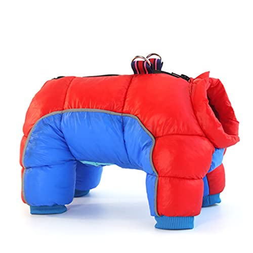 ZZZYW Hundekleidung Winter Warme Jacke Mantel Outdoor Pet Supplies Geeignet for kleine und mittlere Hunde (Color : Red Blue, Größe : S) von ZZZYW