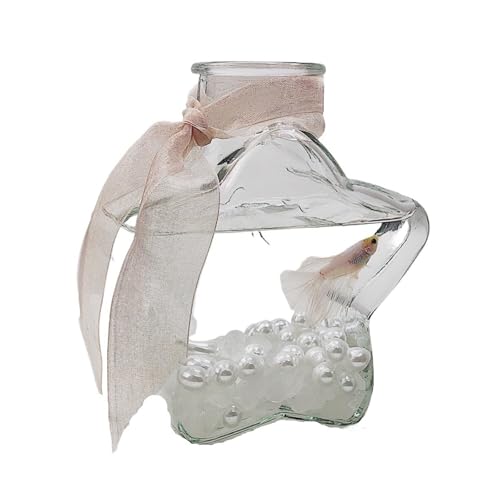 Fischschale Romantische Pentagramm Form Glas Aquarium Zier Kleine Mini Fisch Tank Desktop Dekorative Fisch Tank Aquarium für von ZZlei2yu-12