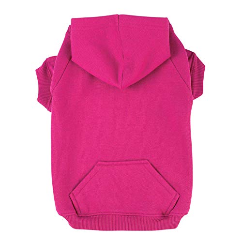 Zack & Zoey Basic Hoodie für Hunde, 30,5 cm, Raspberry Sorbet von Zack & Zoey