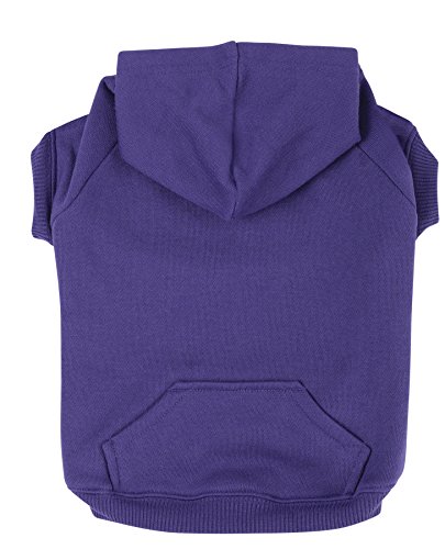 Zack & Zoey Basic Hoodie für Hunde, 50,8 cm, Größe L, ultraviolett von Zack & Zoey