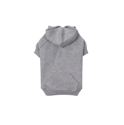 Zack & Zoey Basic Hoodie für Hunde, 61 cm, Größe XL, Grau meliert von Zack & Zoey