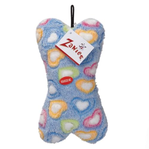 Zanies ZA Sweetheart Kuschelknochen, 19 cm, Blau von Zanies