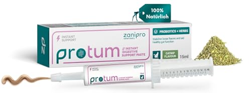 Zanipro Probiotika & Präbiotika Katzenpaste, Behandlung bei Verstopfung, Magen Gastro-Intestinal-Problemen der Katze, Durchfall,3 Milliarden KBE Probiotika pro 30g – 15ml, Paste Mit Katzenminze Zanipro Probiotika & Präbiotika Katzenpaste, Behandlung bei Verstopfung, Magen Gastro-Intestinal-Problemen der Katze, Durchfall,3 Milliarden KBE Probiotika pro 30g – 15ml, Paste Mit Katzenminze von Zanipro
