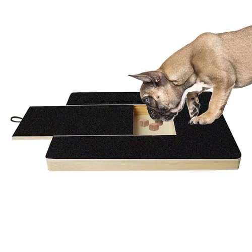 Zasdvn Kratzbrett Hund | Massivholz Dog Nail Scratch Board Nagelfeile Aus Quadratischem Brett Selbstkratzende Hunde,Verstellbares Haustier Nagelpflegespielzeug Zum Schutz Von Möbeln In Heim von Zasdvn