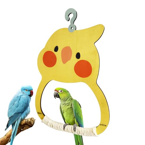 Zasdvn Vogel Schaukel | Schaukeltoy für Vogelkäfige mit Spezialgriff,Holz Sitz- Und Spielbereich Tierdeko Für Fensterbank Garten Balkon Zasdvn Vogel Schaukel | Schaukeltoy für Vogelkäfige mit Spezialgriff,Holz Sitz- Und Spielbereich Tierdeko Für Fensterbank Garten Balkon von Zasdvn