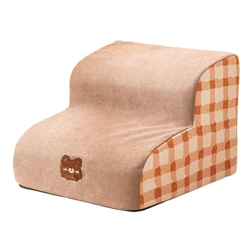 Hunderampe, Treppe und Tritthocker, rutschfeste Haustiertreppe für Couch, Hundetreppe, Hundebett-Stufe, für kleine mittelgroße Haustiere, Katzen, Hunde Second Order von ZbOLi