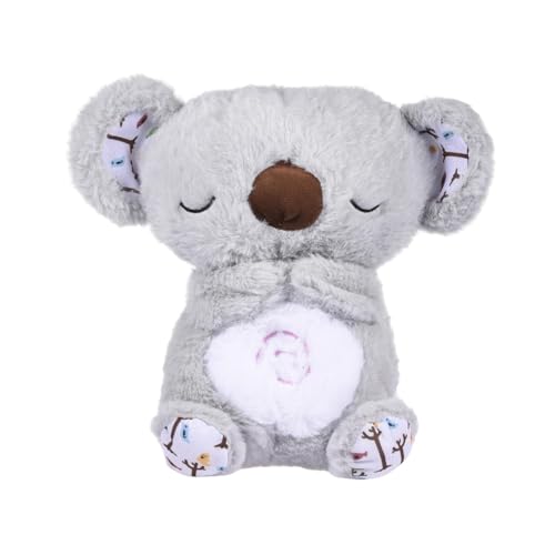 Herzschlag-Stofftier für Babys, The Relief Koala Sleeping Koala Plush Breathing, Angst Stress Relief Koala Bear Sleep Buddy, Baby Schlaf Schnuller Beruhigendes Plüsch Breathing Koala Stofftier von Zceplem