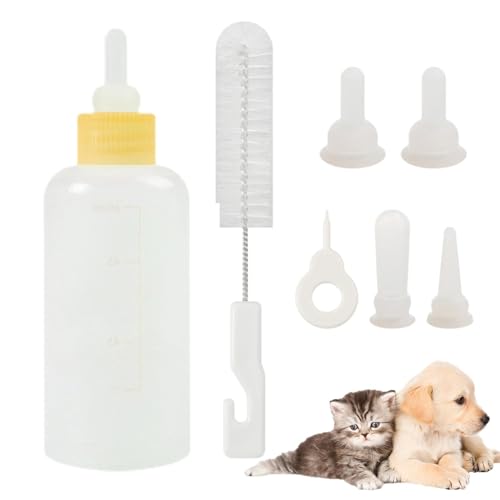 Kitten Feeding Bottle, Cats Nursing Feeding Bottle Set | Feeder Nursing System, Pet Nursing Bottle Kit for Small Cats von Zceplem