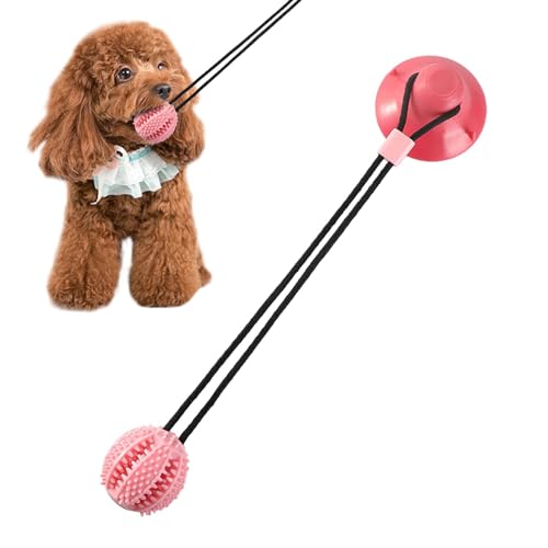 Zceplem Hundespielzeug für Hunde, auslaufender Ball, starker Saugnapf, interaktives Hundespielzeug für große, mittelgroße und kleine Hunde von Zceplem