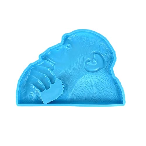 Zdprkqzvz Pondering Monkey Silikonharzform, aufwendige Skulptur für Kunstprojekte und Heimdekoration, einzigartig von Zdprkqzvz