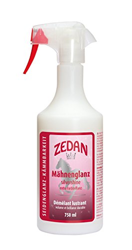 Zedan Mähnen-, Fell- und Schweifglanz, 750ml, für seidigen Glanz, optimale Kämmbarkeit und mehr Volumen von Zedan