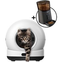 Zedar Selbstreinigende Katzentoilette, 82L Katzenklo Selbstreinigend mit App und Futterautomat Katze mit kamera - Edelstahl napf - 6 Liter - mit APP Steuerung - K1200 PRO und Zedar A900 Zedar Selbstreinigende Katzentoilette, 82L Katzenklo Selbstreinigend mit App und Futterautomat Katze mit kamera - Edelstahl napf - 6 Liter - mit APP Steuerung - K1200 PRO und Zedar A900 von Zedar