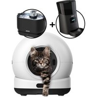 Zedar Selbstreinigende Katzentoilette - Trinkbrunnen für Katze Kabellos - futterautomat für katzen - K1200 PRO + A600 + WF600 Zedar Selbstreinigende Katzentoilette - Trinkbrunnen für Katze Kabellos - futterautomat für katzen - K1200 PRO + A600 + WF600 von Zedar