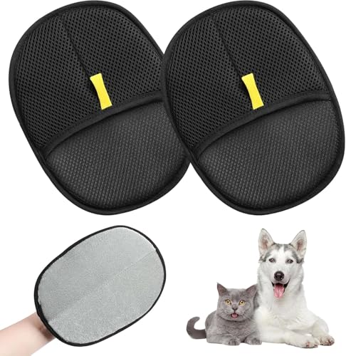 2 Stück Pet Hair Remover Glove,Fellmagnet Handschuh,Double Sided Grooming Glove,Tierhaarentferner Handschuh,Doppelseitige Haustier-Pflegehandschuhe,Static Removal Gloves,Hundehaar Katzenhaar Handschuh 2 Stück Pet Hair Remover Glove,Fellmagnet Handschuh,Double Sided Grooming Glove,Tierhaarentferner Handschuh,Doppelseitige Haustier-Pflegehandschuhe,Static Removal Gloves,Hundehaar Katzenhaar Handschuh von ZeiLaBang Kakadi