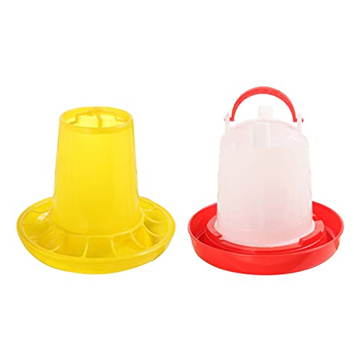 Chick Feeder And Waterer Combo 2.2 Chicken Feeder & 2.2 Waterer Automatic Birds Poultry Feeding Equipment Set Chick Waterer And Feeder Brooder von Zeizafa