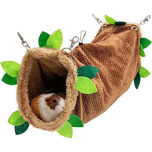 Hamster Hängematte Tunnel Spielzeug Streifenhörnchen Warmes Bett Weiches Hängendes Versteck Käfig Schaukel Für Kleine Haustiere Spielen Schlafen Klettern Hamster Warmes Bett Tunnel Hängematte von Zeizafa