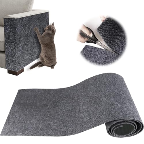 ZenithyrEn Kratzschutz für Katzen, selbstklebend, 100 x 30 cm, wiederverwendbar und zuschneidbar, ideal für Sofas, Möbel und Wände, einfach anzubringen, Sisal und Teppich von ZenithyrEn