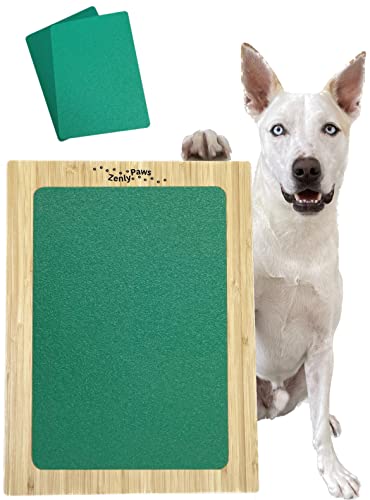 Zenly Paws Hundekratzbrett für Nägel, doppelseitig, Feilenpapier grob und feine Körnung, Jede Größe Hund, Hunde-Nagelfeile Board 40.6x30.5 cm, Kratzquadrat für Hunde, Hundekratzpad für Nägel von Zenly Paws