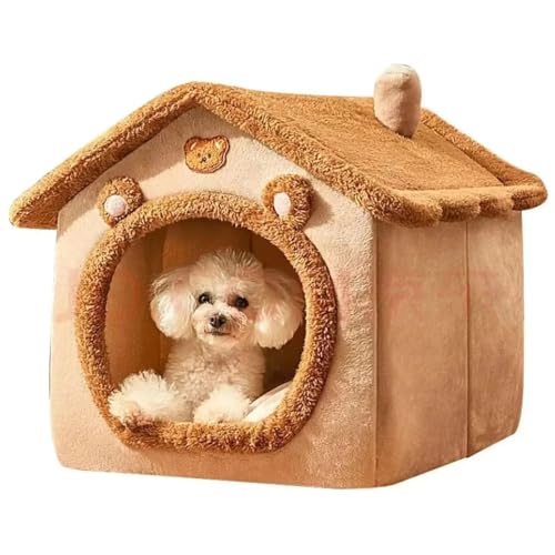 Katzenhaus – Indoor-Hundehütte – Bett in der Höhle für Hunde und Katzen – Innenhütte für Hunde und Katzen, faltbar von Zentaurus