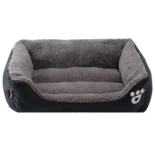 Zentaurus Großes Hundebett, Hundebett für mittelgroße und große Hunde, Matratze für große Hunde, waschbar, Schwarz, M 70 x 55 cm von Zentaurus