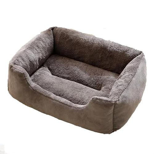 Zentaurus Großes Hundebett, Hundebett für mittelgroße und große Hunde, Matratze für große Hunde, waschbar (Grau, L: 60 x 45 cm) von Zentaurus