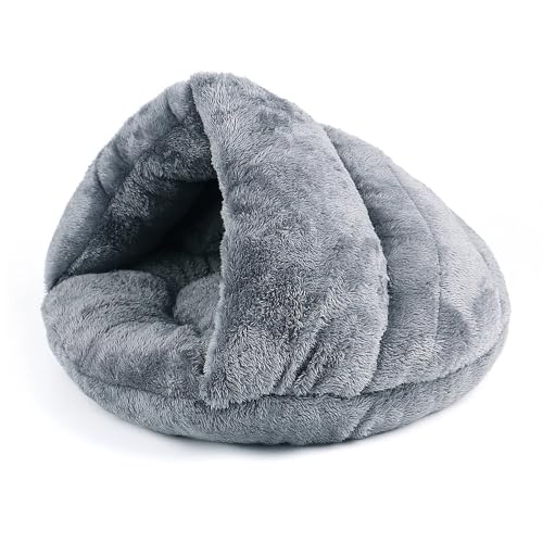 Zentaurus Hundebett, mittelgroße Hunde, Katzenbett, Anti-Stress-Bett, Plüsch, Hundebett (Grau, L: 45 x 45 cm) von Zentaurus