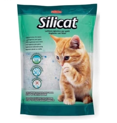 Padovan Silicat, hygienische Katzenstreu, biologisch abbaubar, antiallergisch, 5 Liter von Zepre