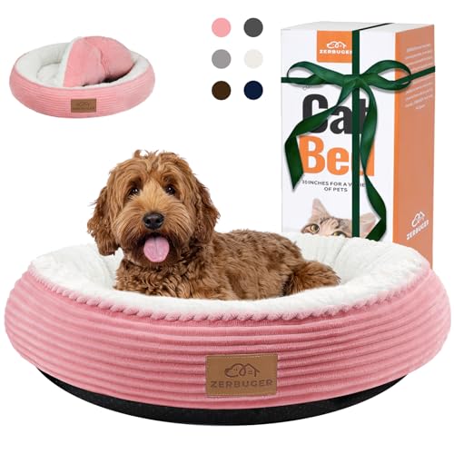 Zerbuger Hundebett für den Innenbereich, Rosa, 30in x 6.5in von Zerbuger