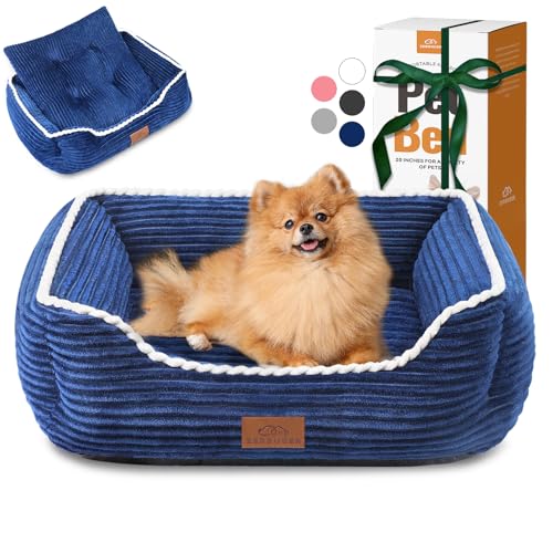 Zerbuger Rechteckiges Katzenbett, Marineblau, 63,5 cm von Zerbuger