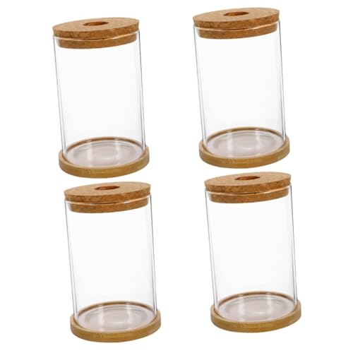 Zerodeko 4 Sätze Hydroponische Vase Blumenkübel Links Blumentöpfe Ökologische Flasche Pflanzenterrarium Behälter Für Hydroponische Pflanzen Moos Terrarium Transparente Flasche Glas von Zerodeko